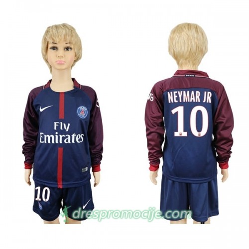 Paris SG Dres Neymar Jr 10 Dječji Domaći 2017/18 Dugim Rukavima Paris SG Dres Neymar Jr 10 Dječji Domaći 2017/18 Dugim Rukavima
